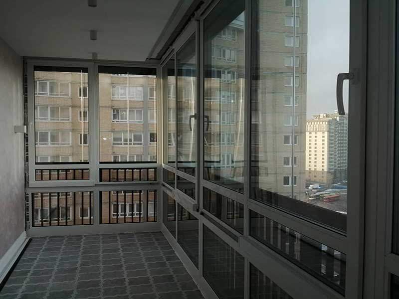 Остекление вторым контуром в ЖК Москва Престиж балкон